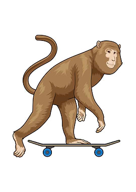 Monkey Skater Skateboard