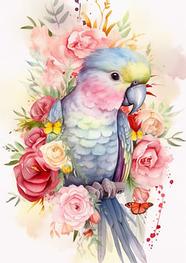 Watercolor Parrot