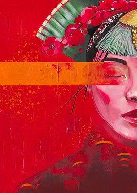 Japanese portrait painting