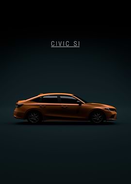 Honda Civic SI 2022 Orange