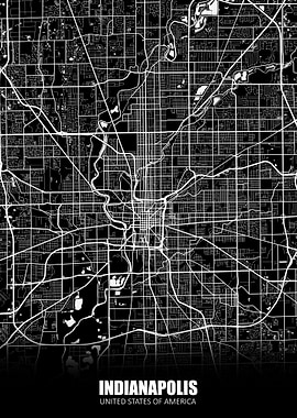 Indianapolis USA Map