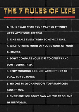7 Rules Of Life