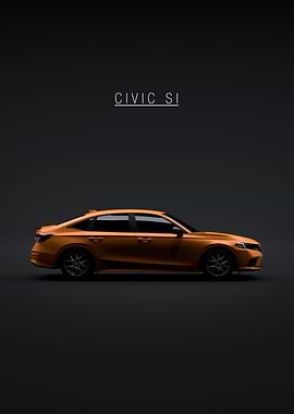 2022 Honda Civic SI Orange