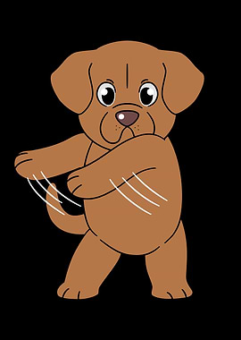 Bordeaux Dog Flossing