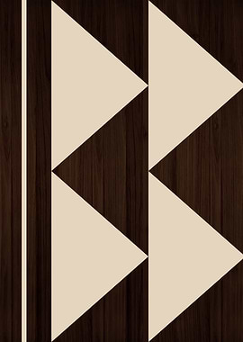 WOOD GEOMETRIC ABSTRACT