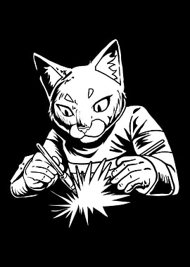 Welding Welder Cat