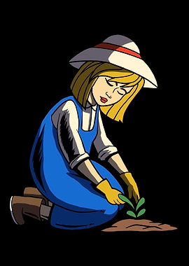 Gardening Gardener Lady