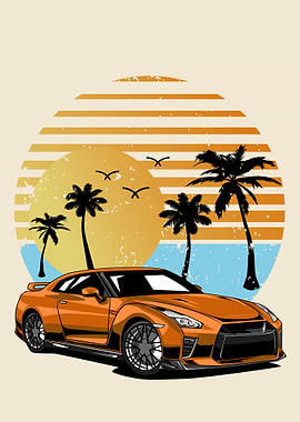 Retro Style Cars Nissan