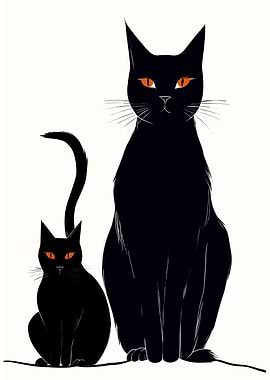 Minimalist Cats 2 of 4