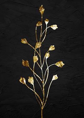 TROPICAL FLORAL GOLD