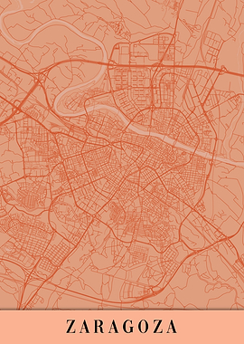 Zaragoza Orange Map