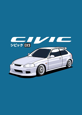 Civic EK9 Type R JDM Style