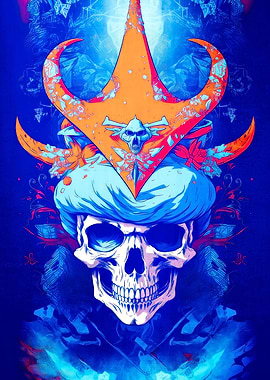 Psychedelic Sami Skull 2