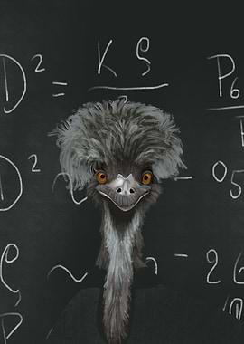 Funny Math Lover Emu