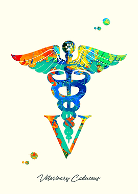 Veterinary Caduceus