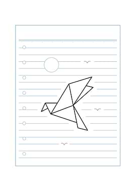 Japanese Origami Bird