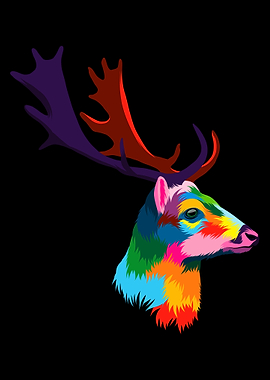 Abstract deer