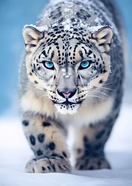 Snow Leopard Pounce