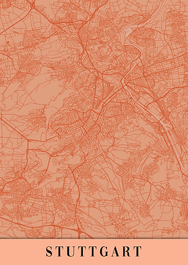 Stuttgart Orange Map