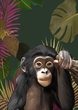 Cute Baby Chimpanzee