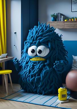 Funny and kind mascot