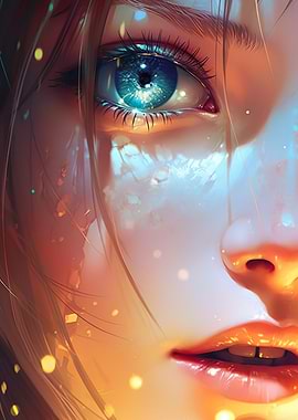 Beautiful glowing Eye