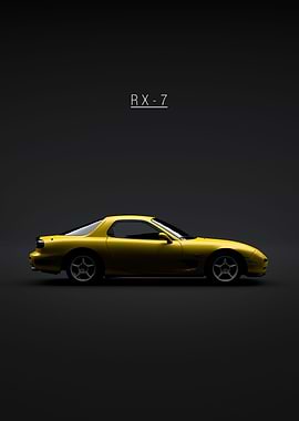 1997 Mazda RX7 Yellow