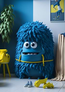 Funny and kind mascot