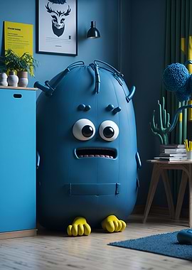 Funny and kind mascot