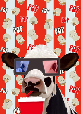 Retro Moovie Cow