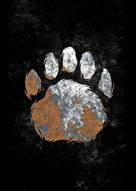 Black Bear Paw Print