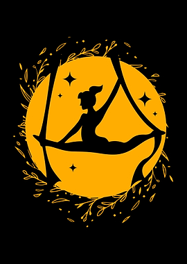 Moon Silhouette Aerialist