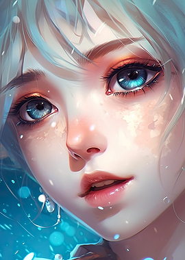 cute blond anime girl