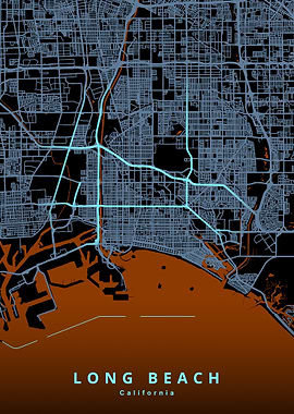 Long Beach California Map