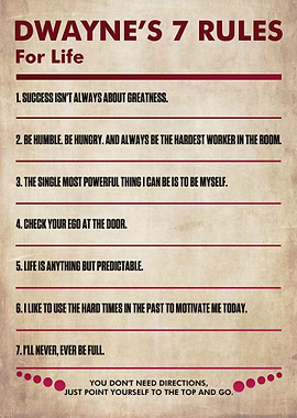 DWAYNES 7 RULES