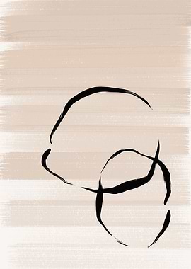 Abstract Black Circles