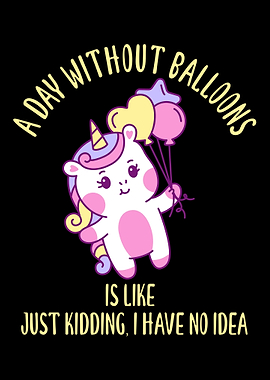 Small unicorn girl loves b