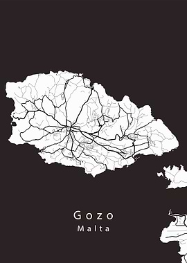 Gozo Island Map