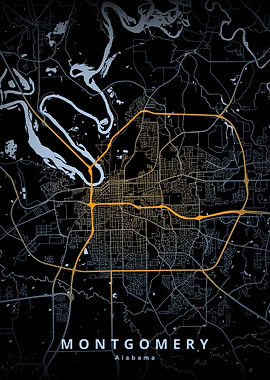 Montgomery Alabama Map