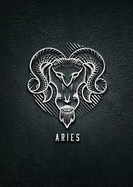 3d Aries Zodiac Symbol