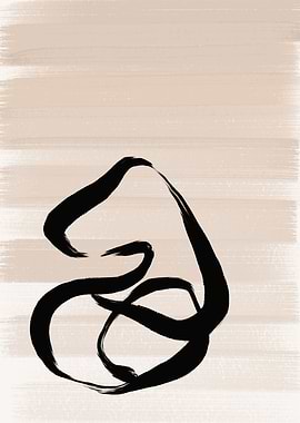 Abstract Art Black Circles