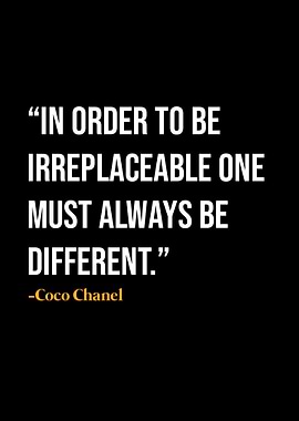 Coco Chanel Quote