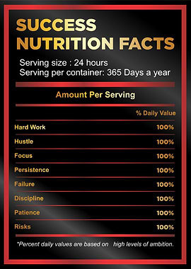 success nutrition facts