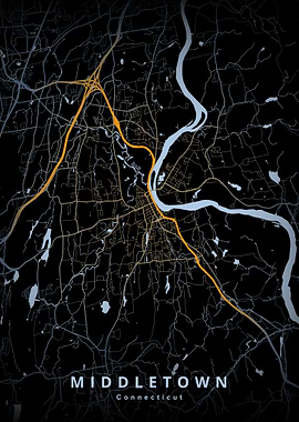 Middletown CT Map