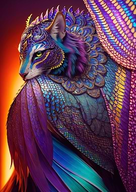 Fantasy Cat Like Dragons