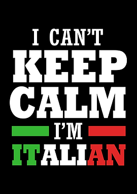 I Cant Keep Calm Italian