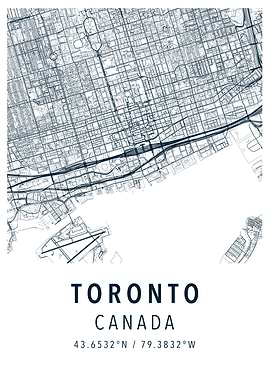 toronto simple map