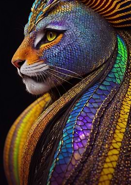 Fantasy Cat Like Dragons