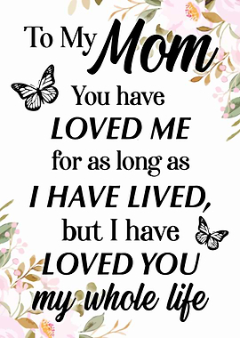 To My Mom Gift