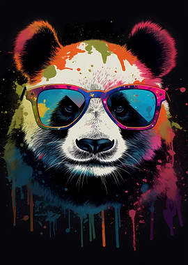 Panda With Sunglasses